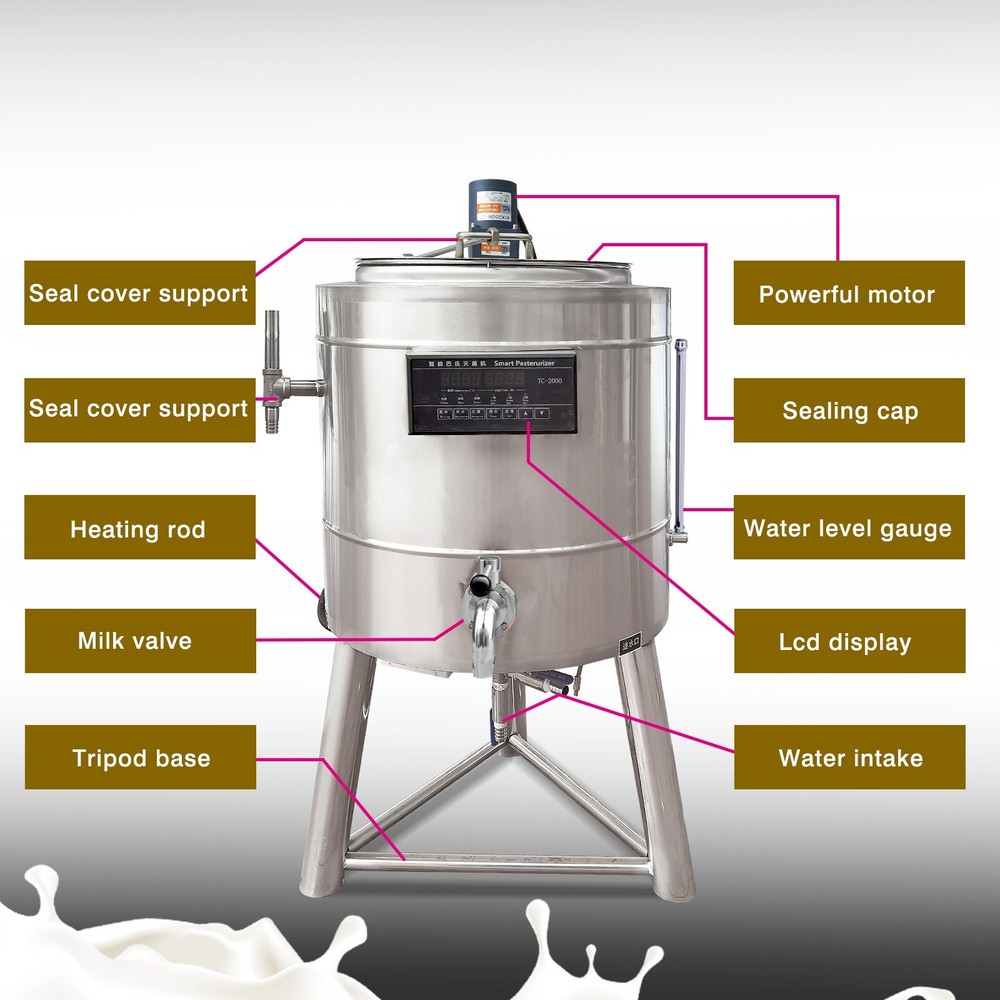 50L Commercial Pasteurization Machine Pasteurizer for Milk Juice Sterilization