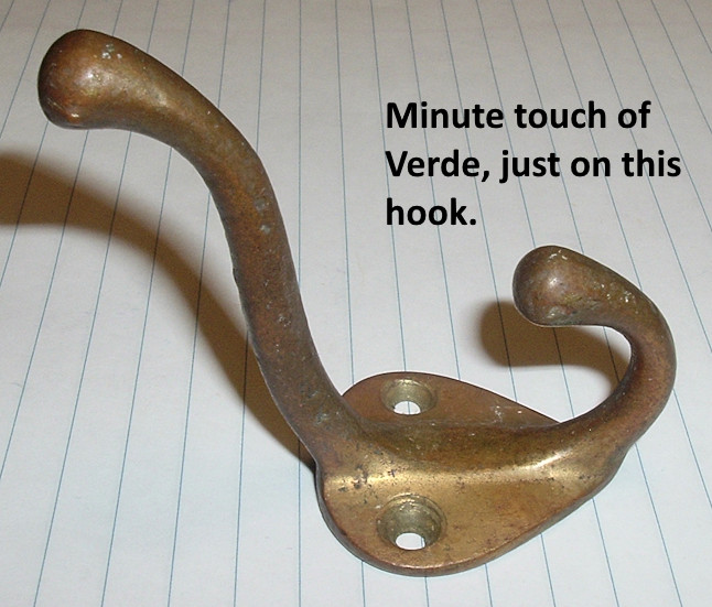 3- Old SOLID BRASS Coat Hat HOOKS *Clothes Rack Shelf Hall Tree Mirror PARTS