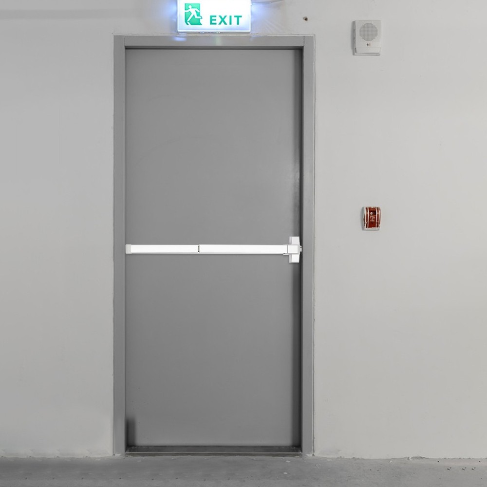 Fire Rated Panic Exit Device Push Bar 1760℉ 72min w/ Ext Lever & 3 Keys