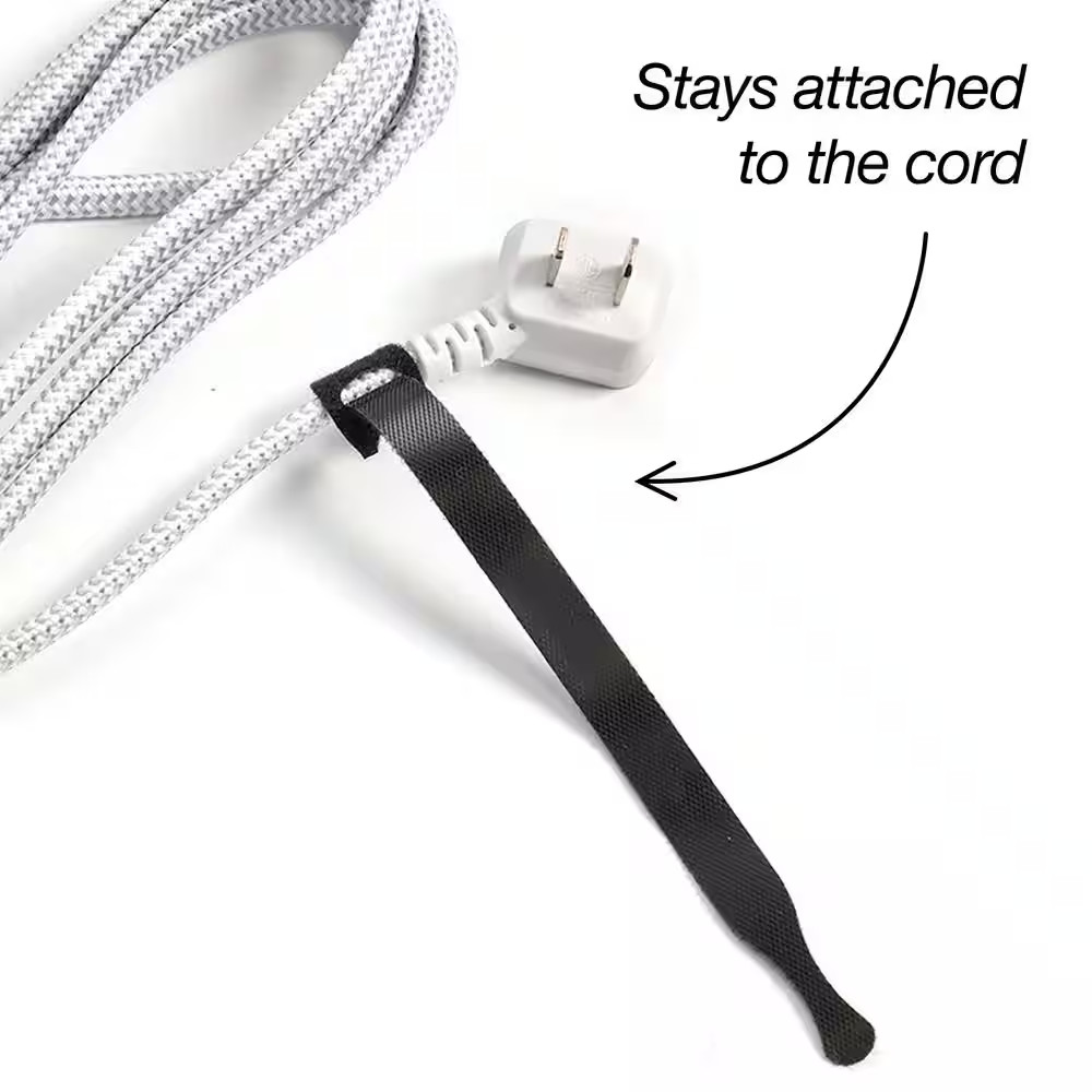 8 In. Self-Gripping Cable Ties Roll (50-Pack)