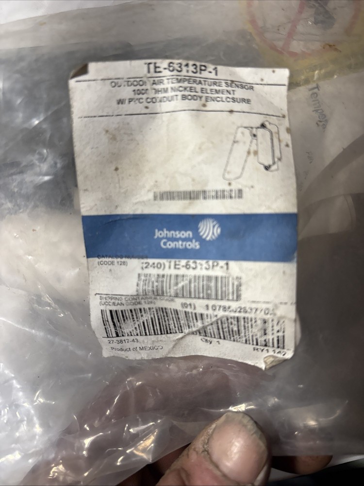 Johnson Controls TE-6313P-1 Outdoor Air Temperature Sensor