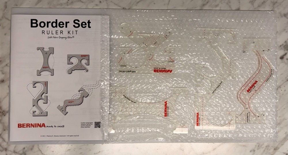 Bernina Borders Ruler Kit - for Ruler Work Quilting