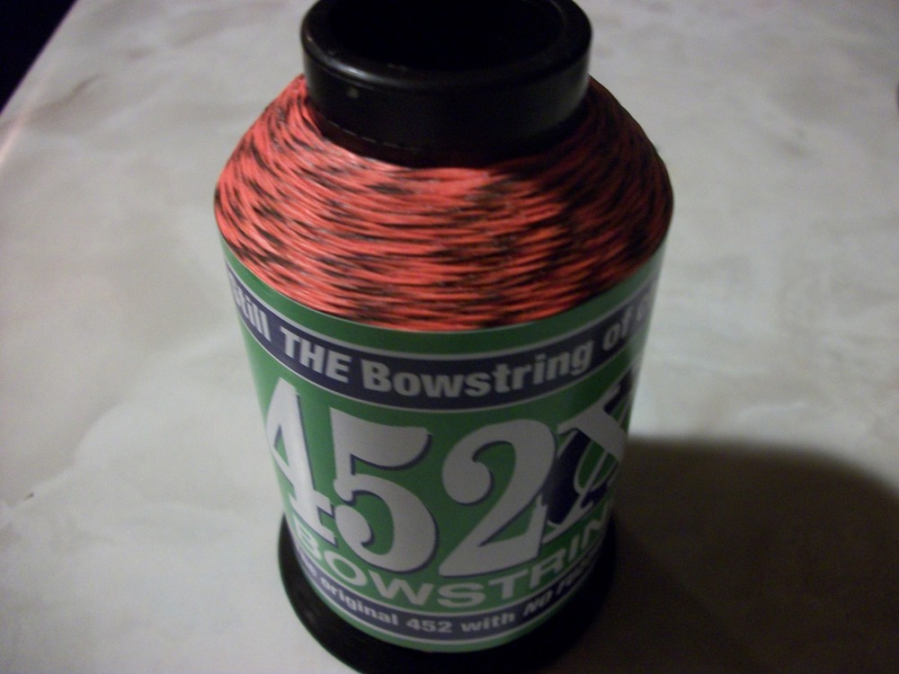 Flo Orange & Black Speckled BCY 452X Bowstring Material 1/4lb Bow String Making