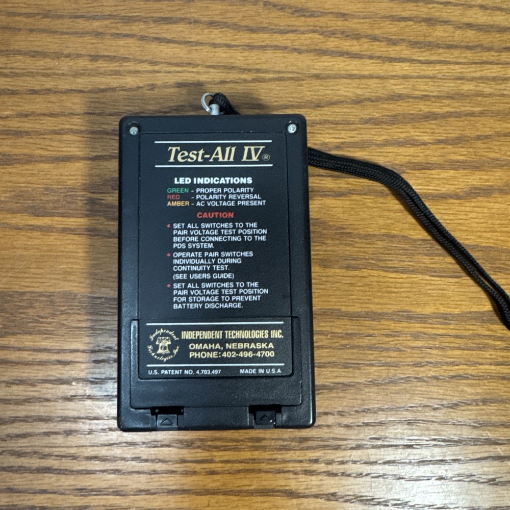 Independent Technology Test All IV Cable Tester