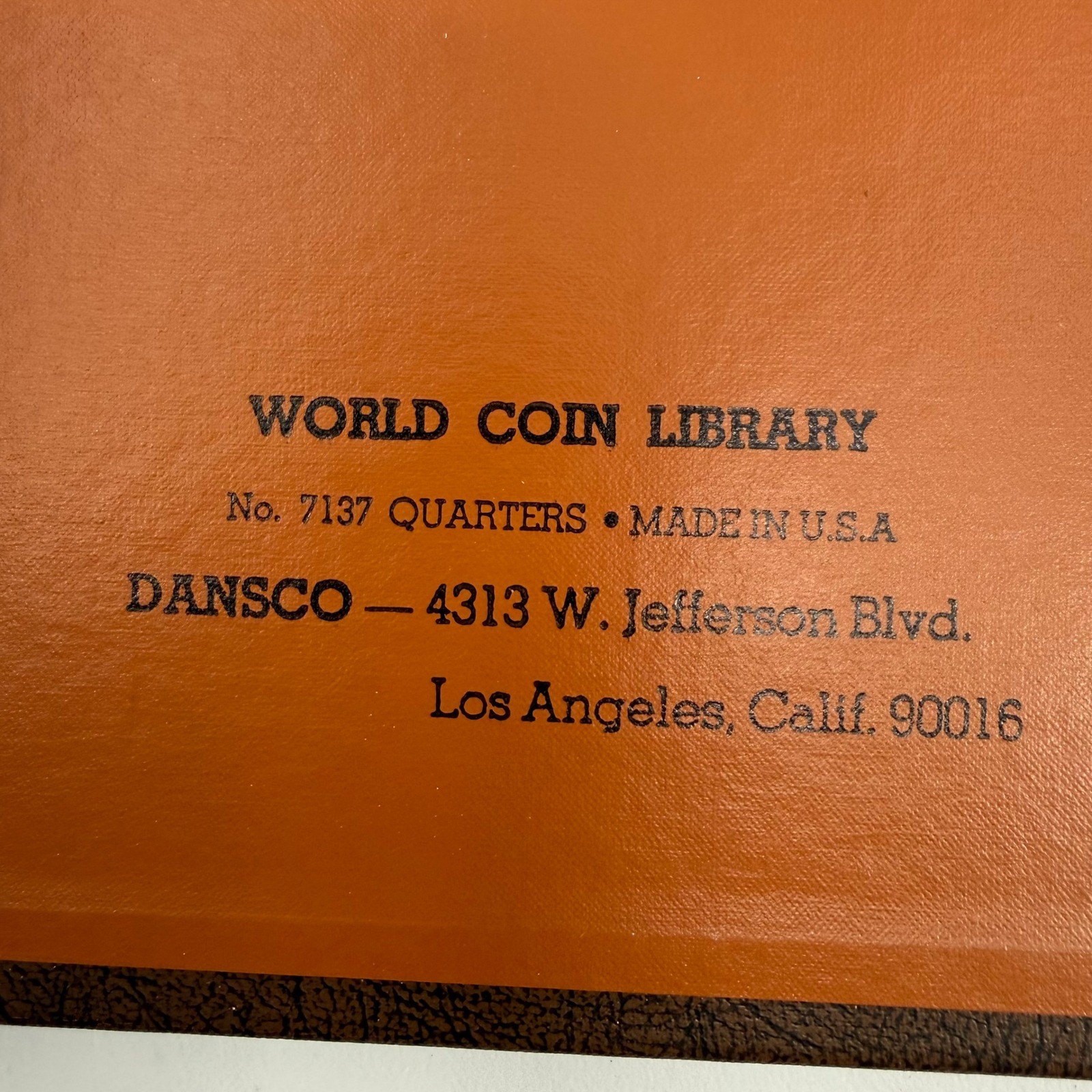 Dansco World Coin Library No 7137 Quarters Album Blank Plain 4 Pages 96 Coins