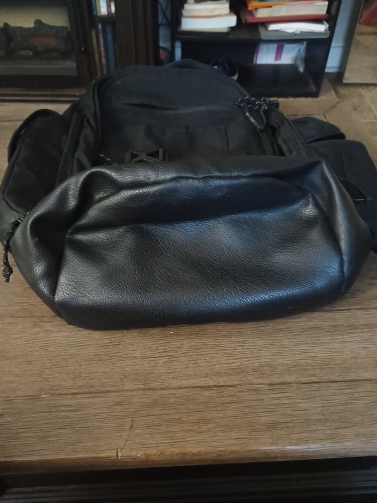 Outdoor Products Leather Bottom Backpack With Multiple Pockets