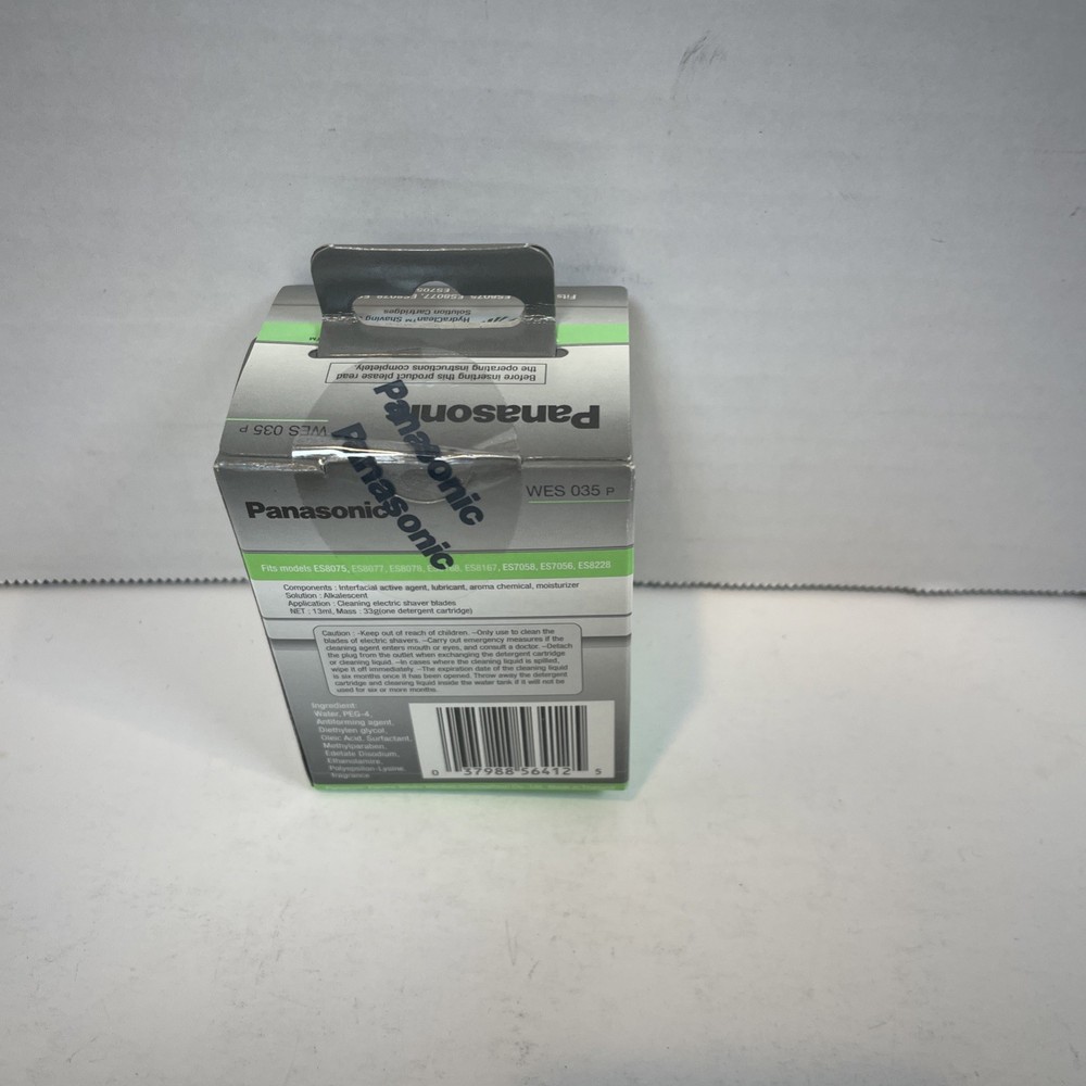 Panasonic Vortex HydraClean Shaving System Solution Cartridges 3 Pack WES 035 P