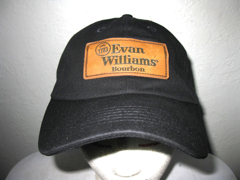 Evan Williams Bourbon Hat cap osfm leather strapback since 1783