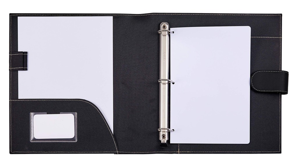 It's Academic Mini Executive Leather Portfolio Folder, 1" Ring Binder
