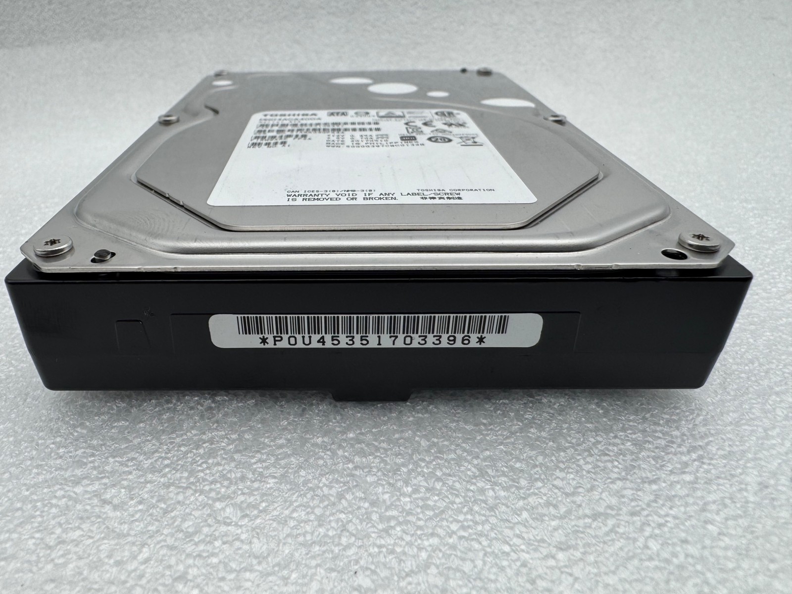 Toshiba MG04ACA400A HDEPR21GEA51 FP2A REV. A1 4TB 4000gb 3.5" SATA Hard Drive HD