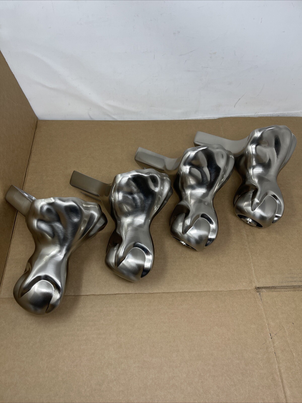 Pelham & White Clawfoot Claw Foot Bathtub Tub Feet, Brushed Nickel, Set Of (4)