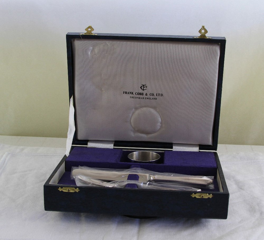 Silver Child-Set Boxed  : Spoon, Fork & Serviette Ring