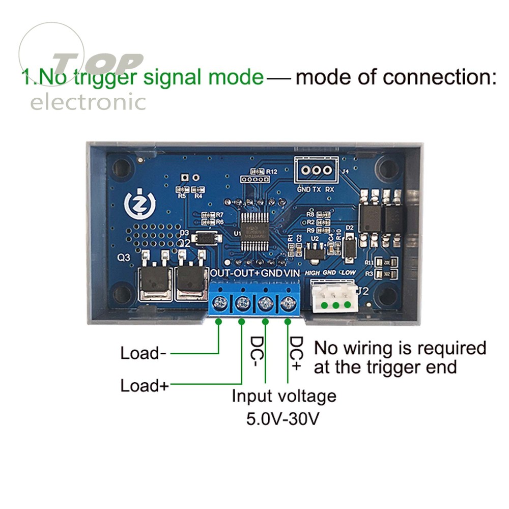 ZK-KTD4 MOS Switch Trigger Cycle Time Delay Relay Module Solenoid Valve Control