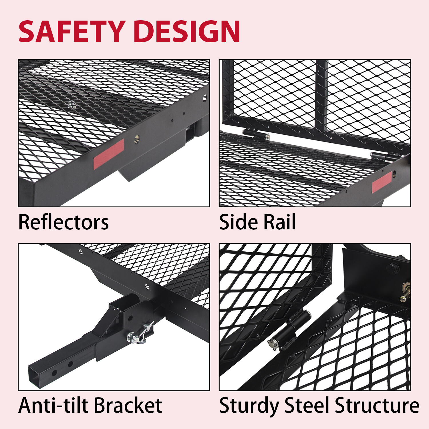 Foldable Wheelchair Scooter Carrier Mobility Disability Medical Hitch Rack Ramp
