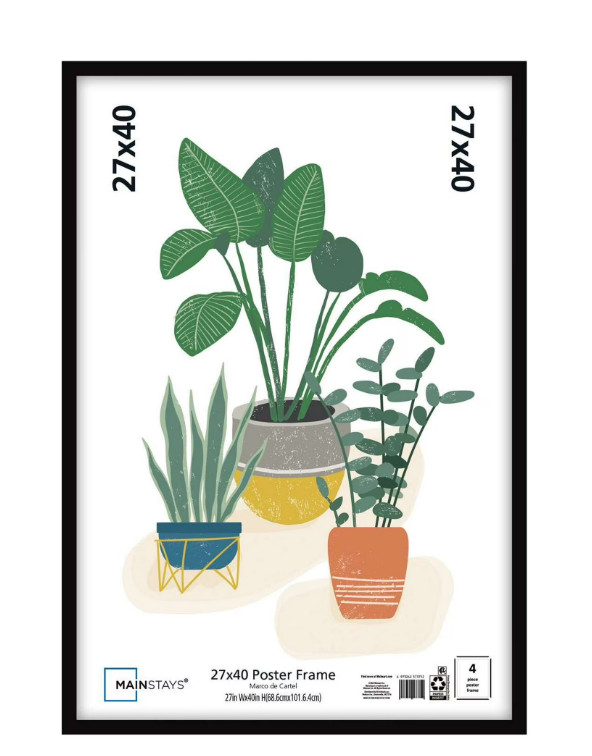 Mainstays 27'' x 40'' Black Basic Poster Frame
