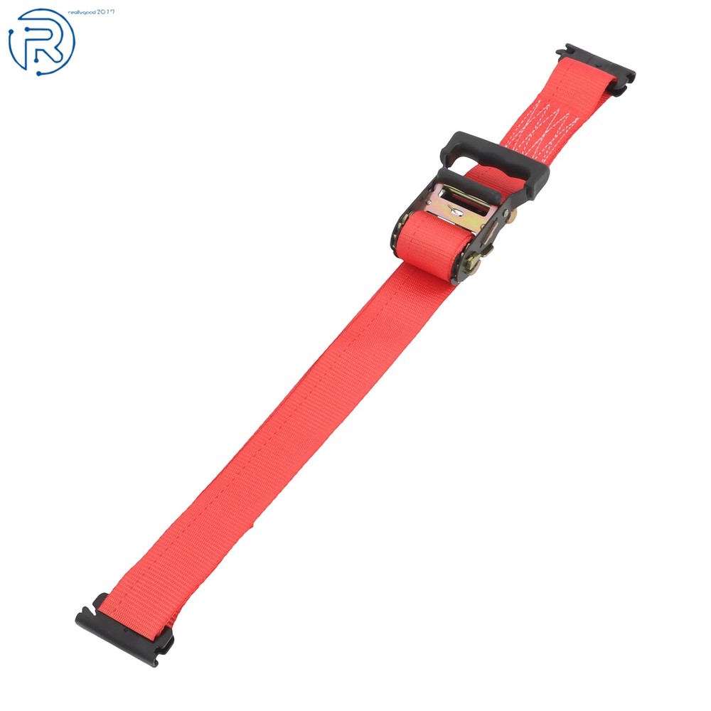 Durable E Track Wheel Chock System 6'Ratchet Tie Down Straps Secure Cargo 1 Pack