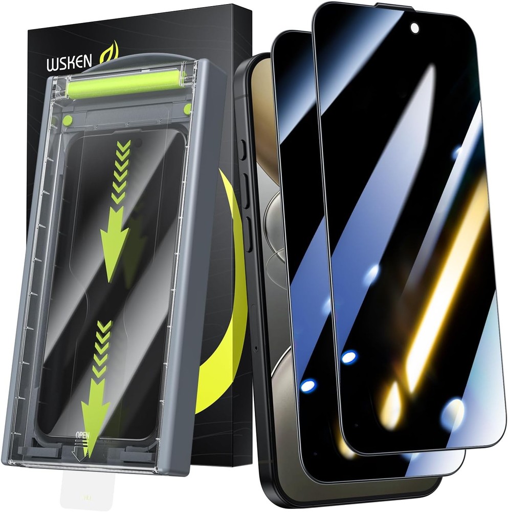 24°  Screen Protector for iPe 15 Pro Max, [Zero