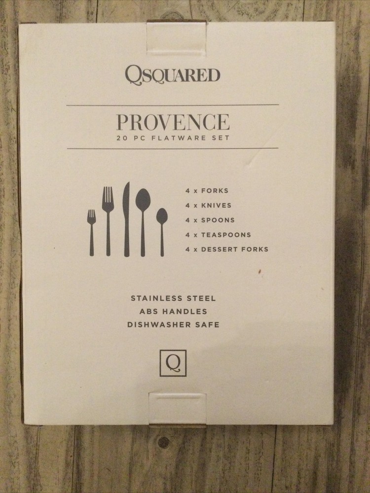 Qsquared Provence 20 Pc Flatware Set