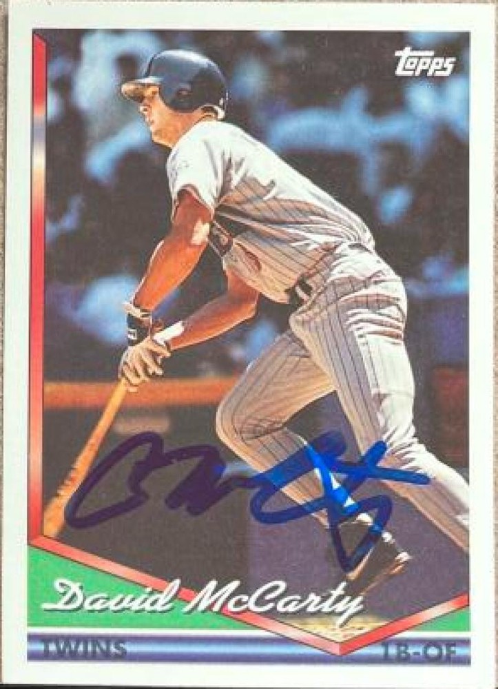David McCarty Autographed 1994 Topps #156