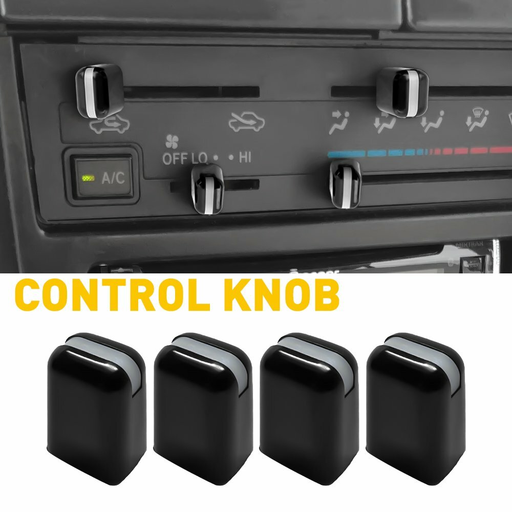 4 For 1984-2002 TOYOTA 4RUNNER CONTROL KNOBS AIR CONDITIONER REPLACE ACCESSORIES