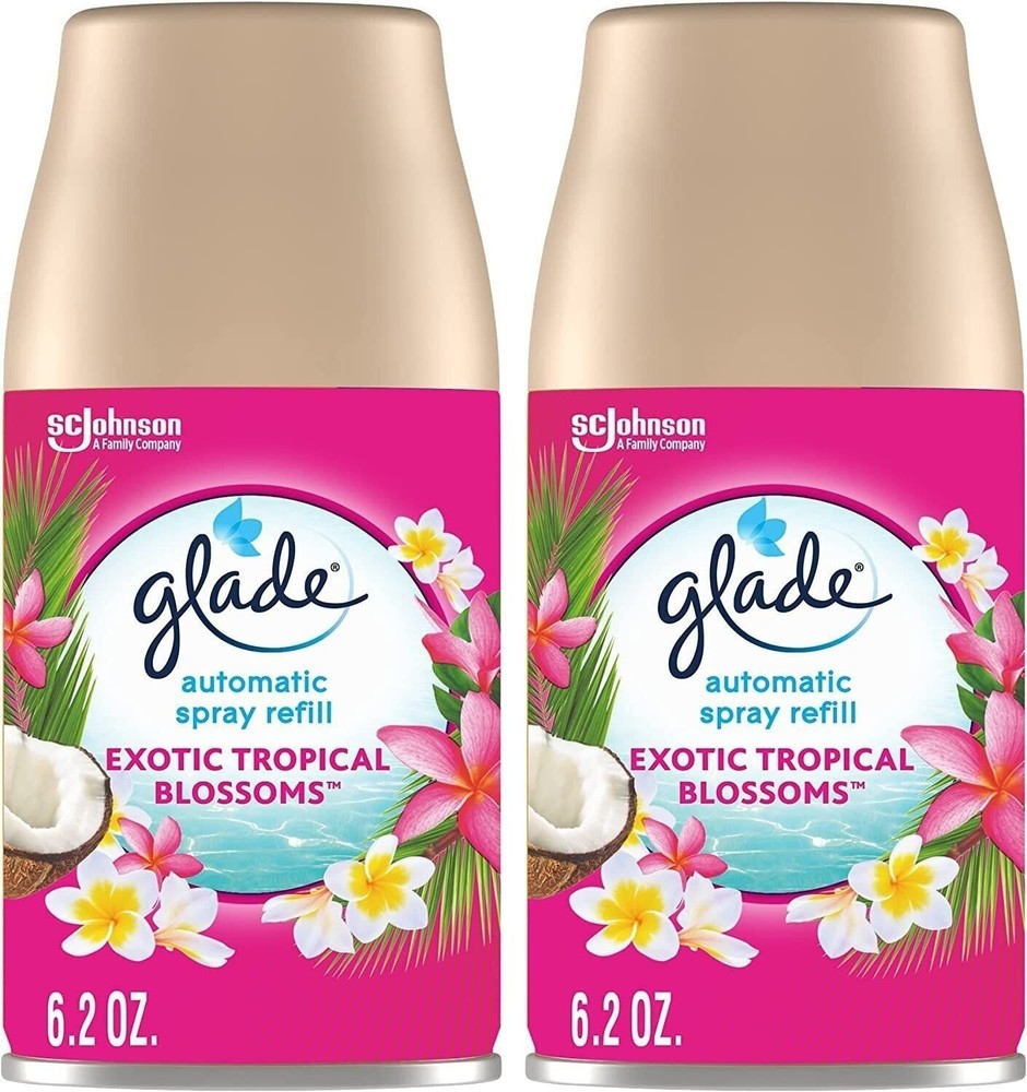 Glade Automatic Spray Refill 2 ct, Exotic Tropical Blossoms, Automatic Spray...