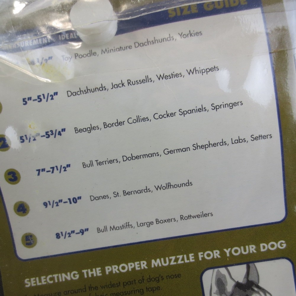 Basic Training IPSD Nylon Muzzle Size 3 Bull Terriers Doberman German Shepherds