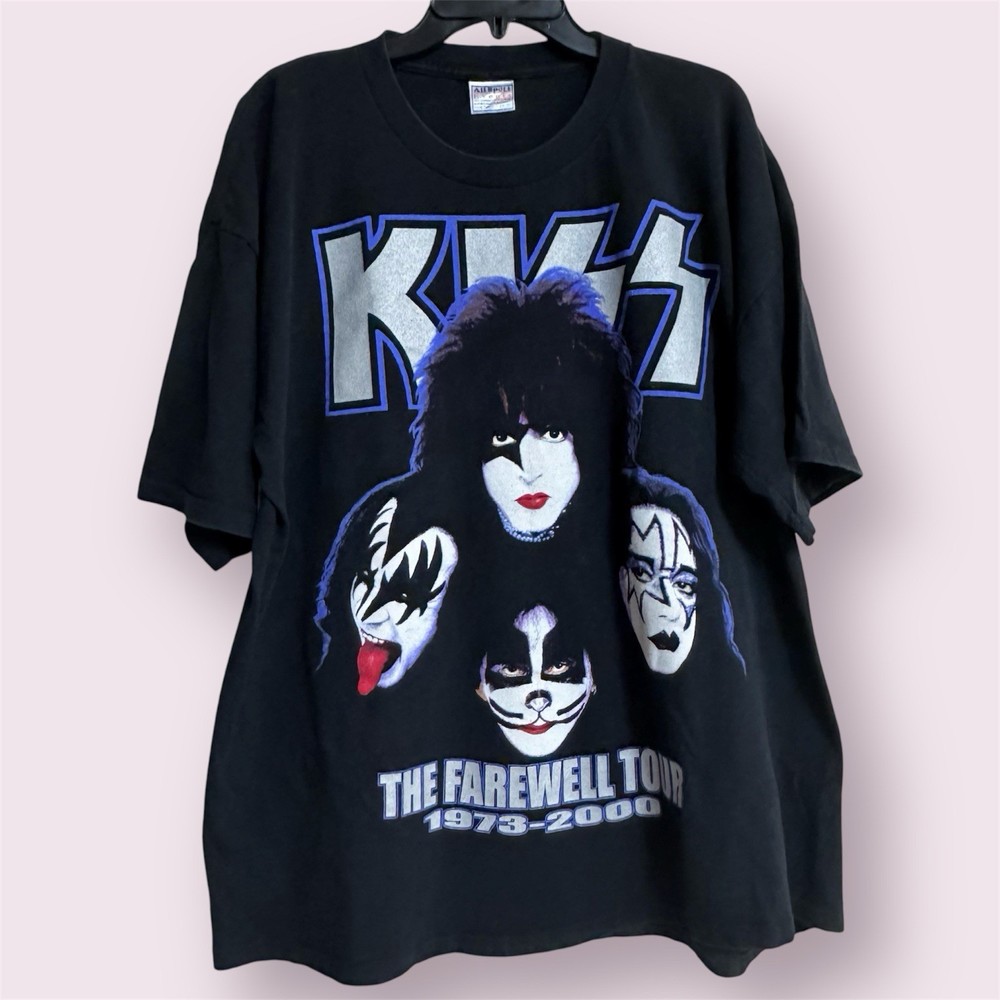 KISS Vintage Band Tee Farewell Tour 2000 Y2K Adult XXL Rock N Roll Metal Frehley