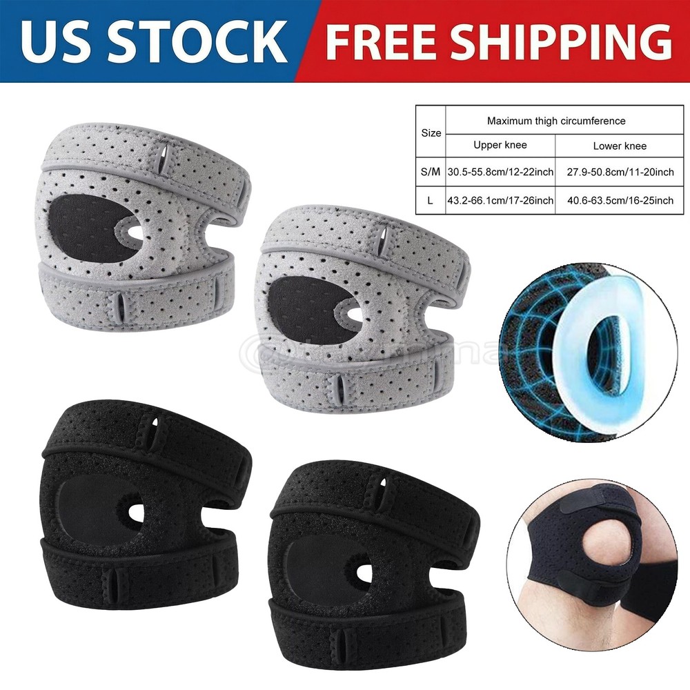 Knee Brace Support Adjustable Neoprene Patella Stabilizing Compression Straps