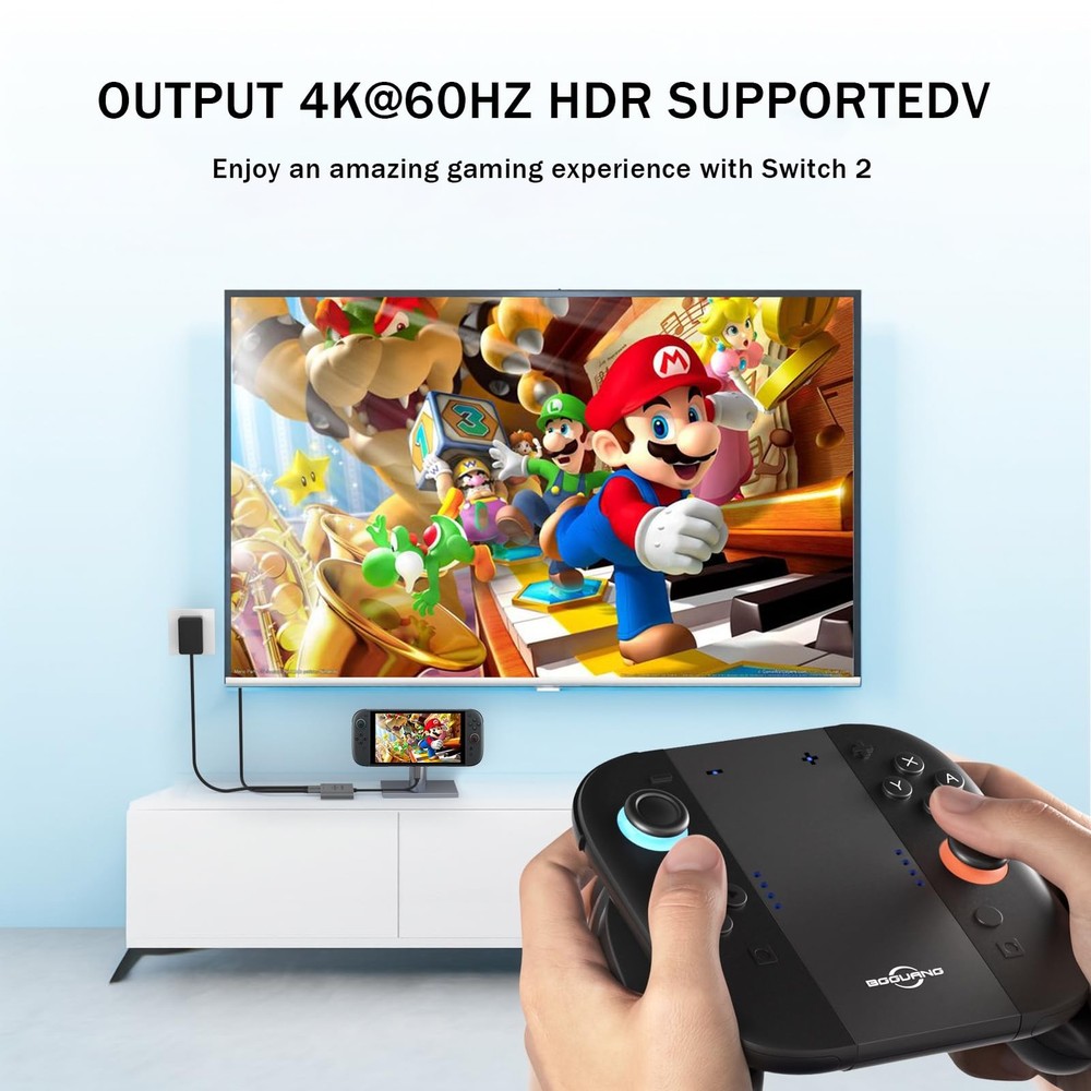 Switch 2 Dock, Switch 2 Docking Station, Portable TV Dock Station for Switch/...