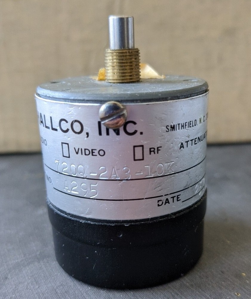 Shallco Audio Attenuator 720Q-2A3-10K. Part A295 UNTESTED