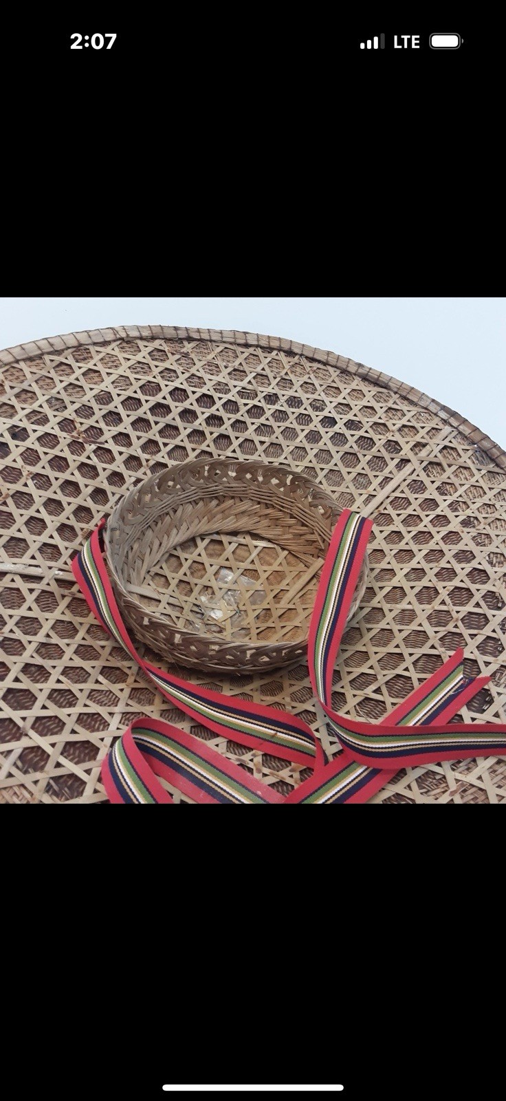 Authentic Japanese Conical Asian Samurai Coolie Antique Ninja Warrior Sun Hat