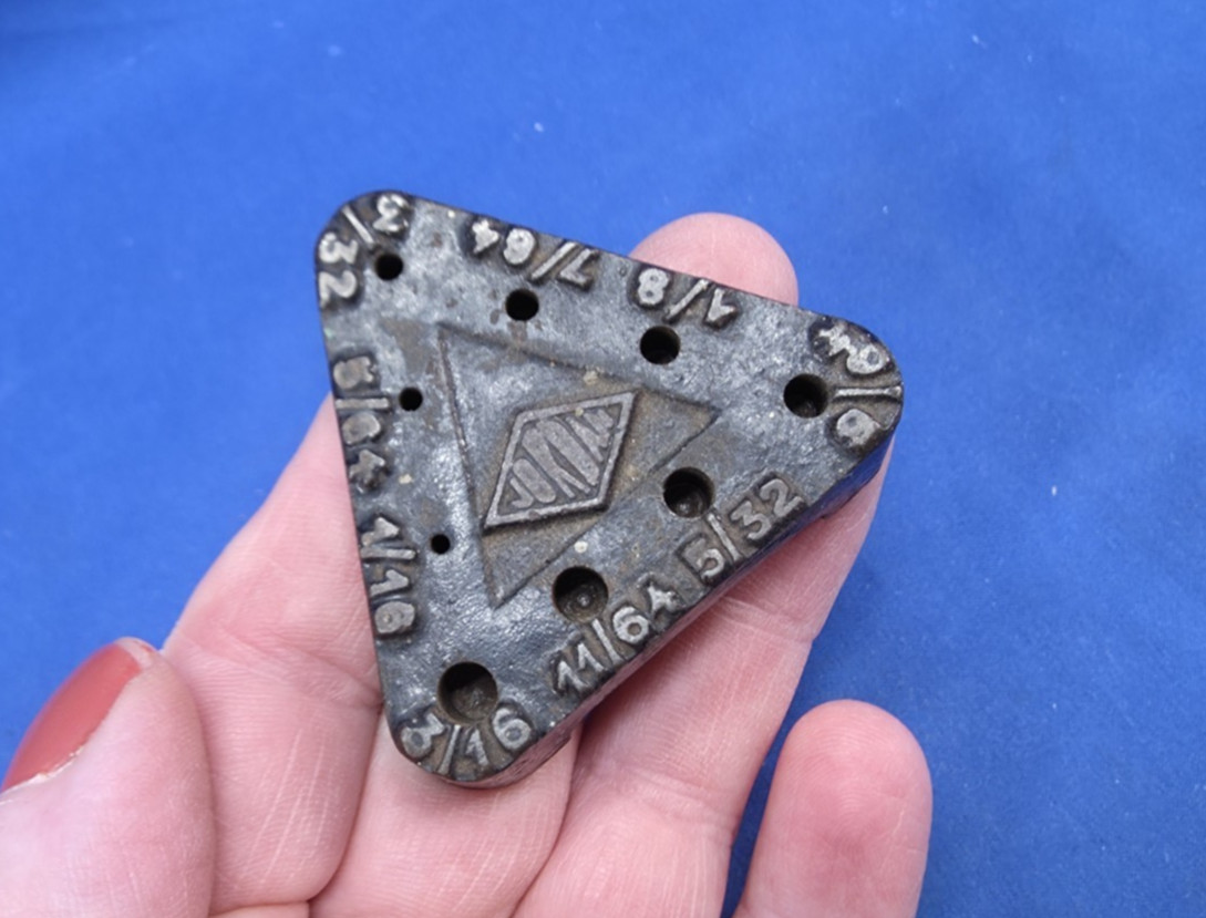 Very Small Vintage Jordan 9 Hole US Standard Drill Bit Index Bit Holder Germany