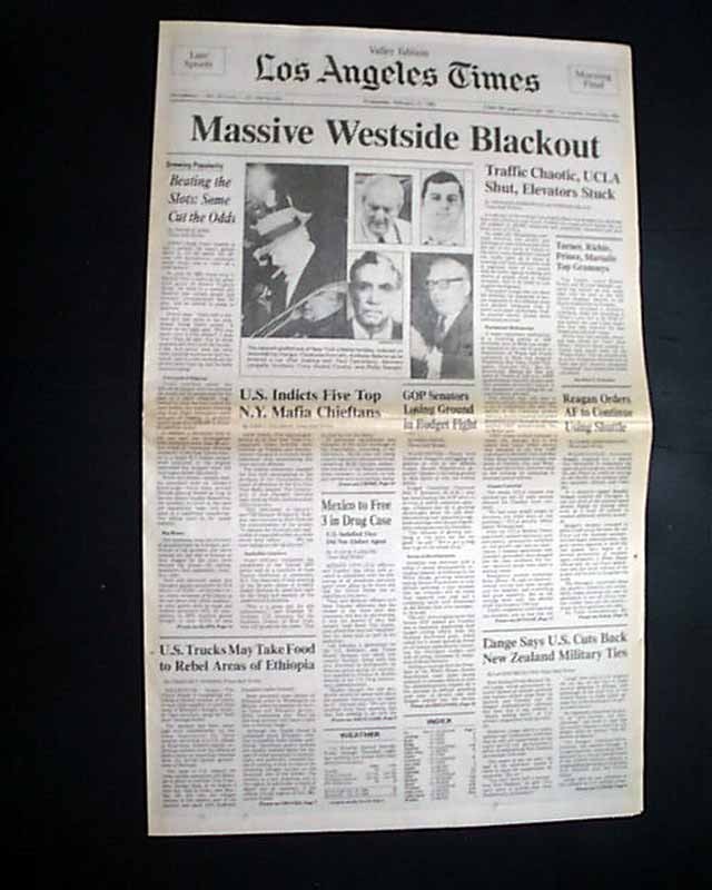 COMMISSION CASE New York MAFIA Crime Bosses Indictments Photos 1985 Newspaper