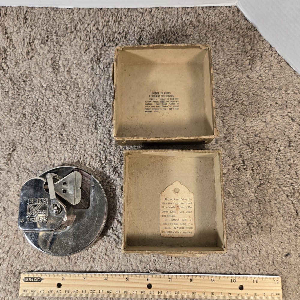 Kriss Kross Blade Razor Sharpener Vintage Stropper Tool