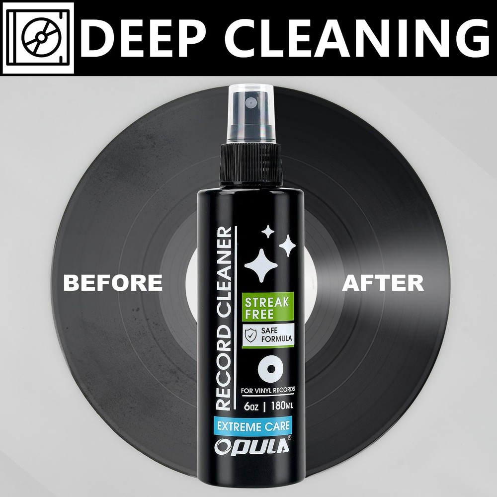 6oz Vinyl Record Cleaning Solution,180ml Vinyl Record Cleaner Fluid, Record C...