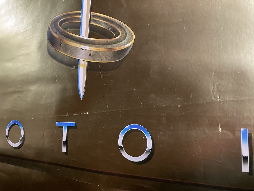 Toto IV 1982 Promo Poster Gold Metallic Foil Surface R