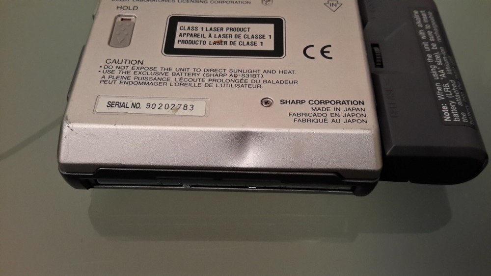 Sharp 721 minidisc player - lettore vintage