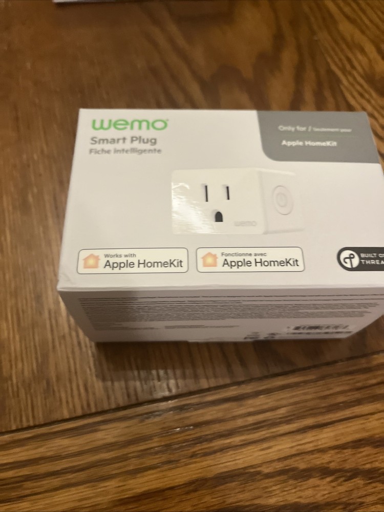 WeMo Smart Plug White Thread Bluetooth Apple HomeKit Easy Setup WSP100