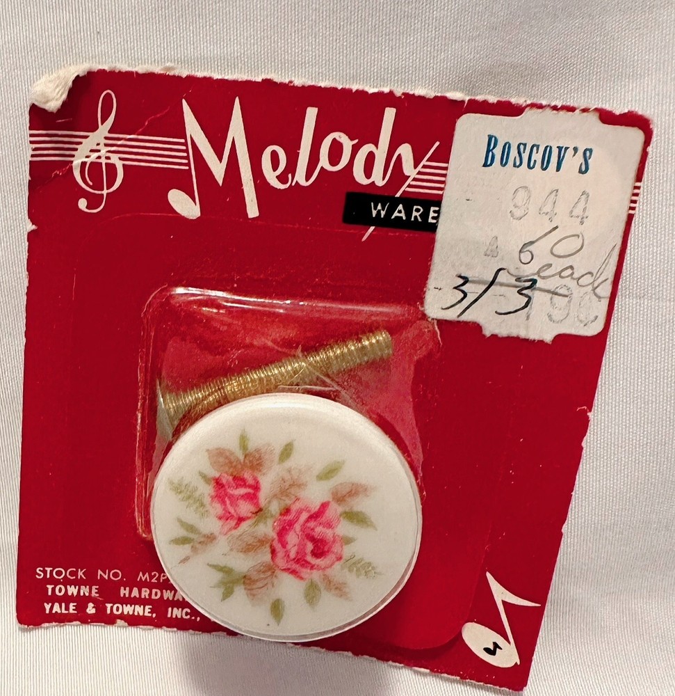 🛠️ Melody Ware Yale & Towne 🔩 MCM 1" Cabinet Knobs (7) – NEW ✨