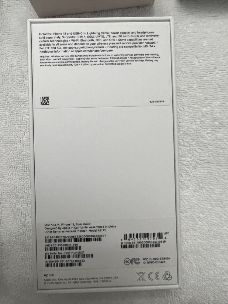 Apple iPhone 8, 8 Plus, 12 Mini, 12, & 12 Boxes