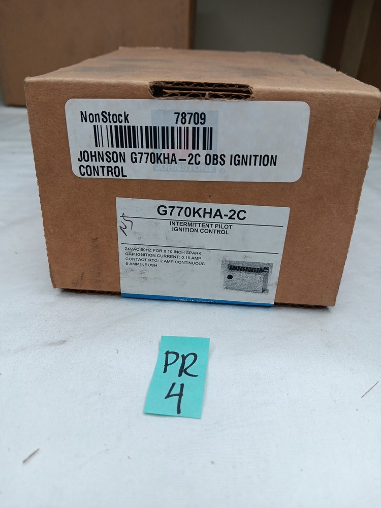 JOHNSON CONTROLS G770KHA-2C Intermittnet Pilot Ignition Control