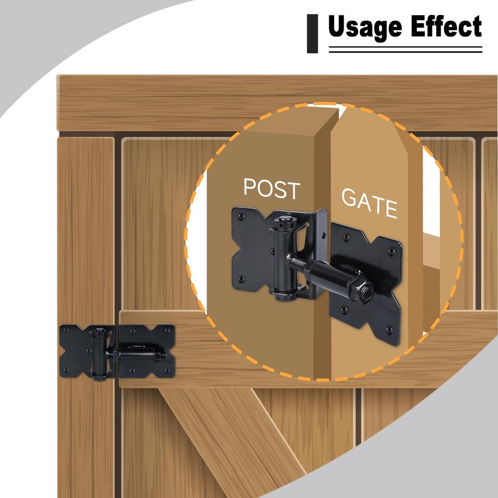 Black 90 Degree Adjustable Self Closing Hardware Hinges for