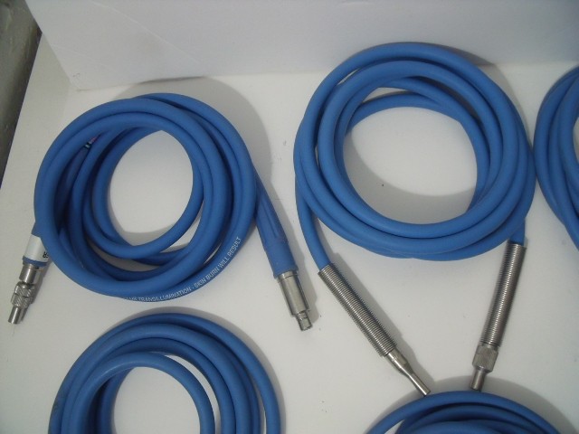 Lot of 8 Pilling ENT Fiber Optic Light Source Cables!