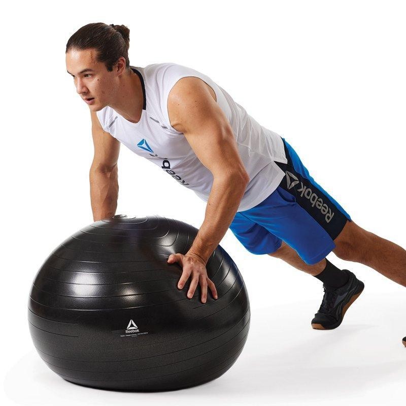 75 Cm Weighted Stability Ball W/ Pump Whole Body Strength Training Solution New