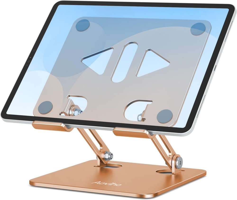 Tablet Stand Holder for Desk, Adjustable,Foldable Aluminum Desktop Tablet Holder