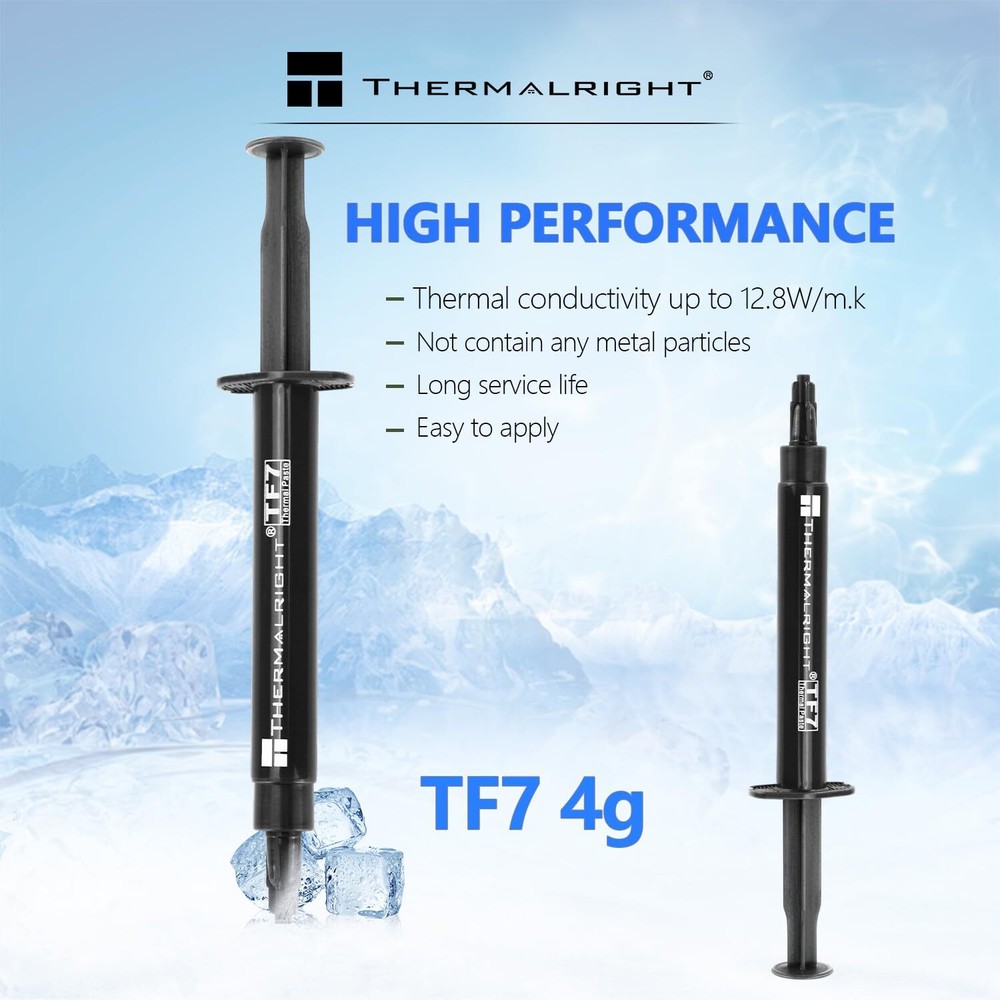 TF7 Thermal Paste 4 Grams 12.8W/mk Conductivity CPU GPU Radiators Cooler