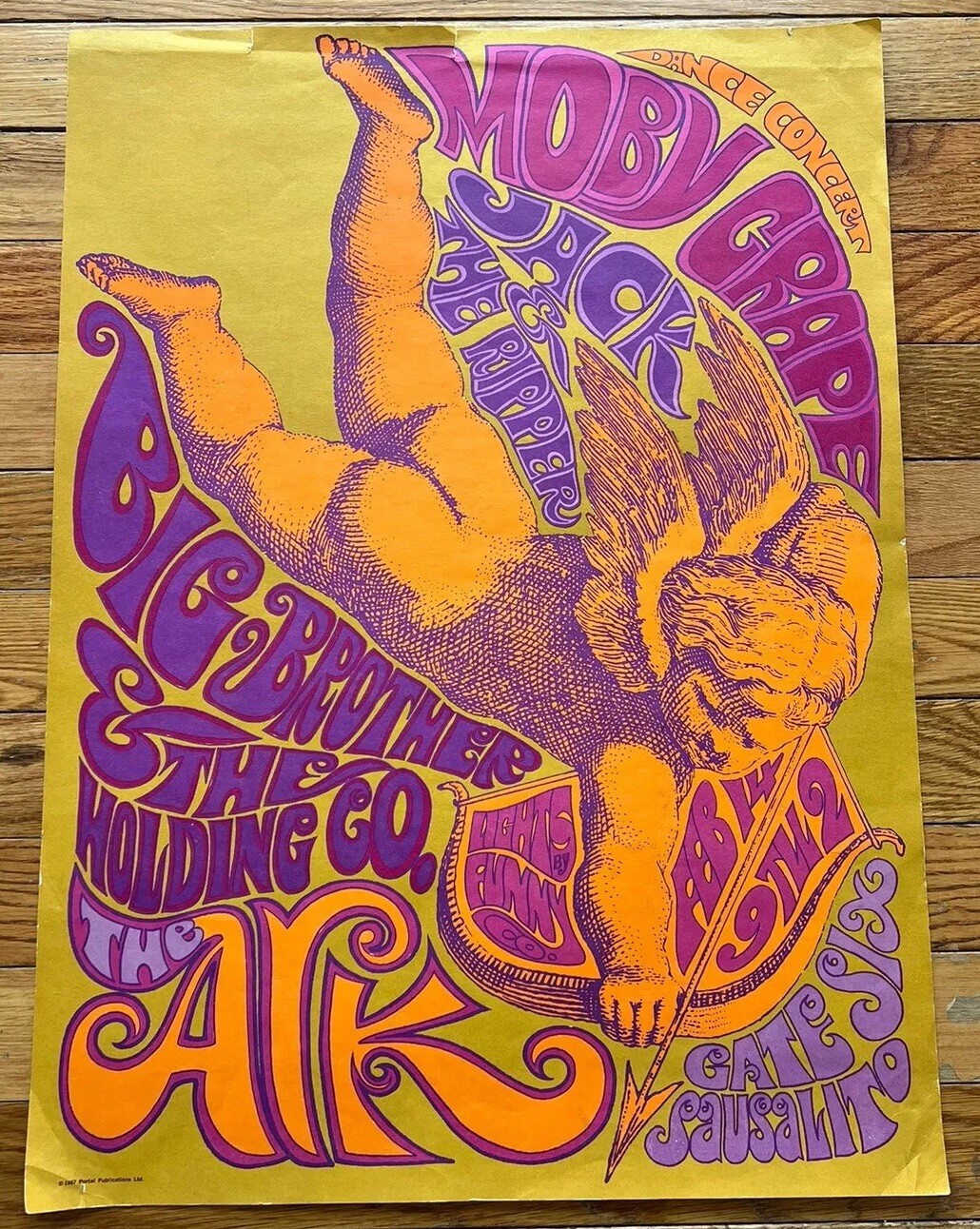JANIS JOPLIN BIG BROTHER AND THE HOLDING COMPANY AT THE ARK VINTAGE POSTER 1967