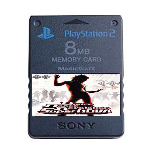 Dance Dance Revolution SuperNOVA PS2 Official Memory Card Unlocked Saves