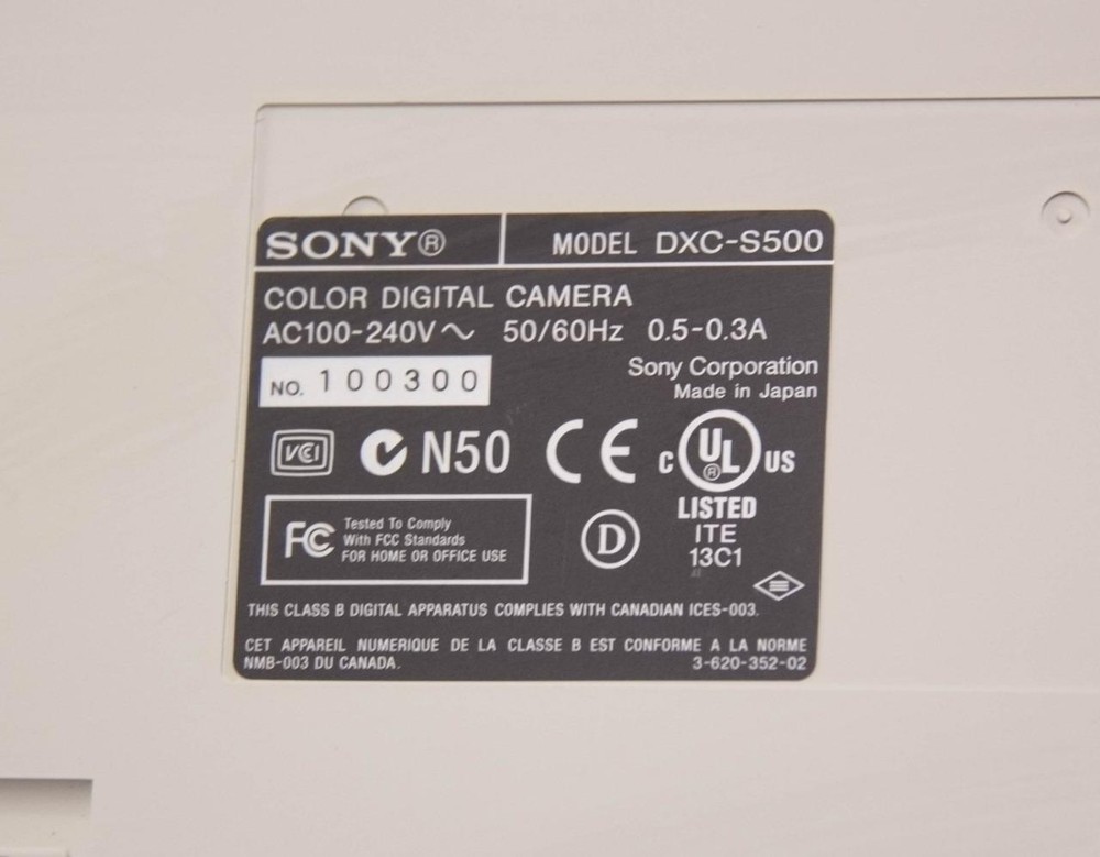 Sony DXC-S500 5 Megapixel Color Digital Camera w/ Controller For Microscope 9096