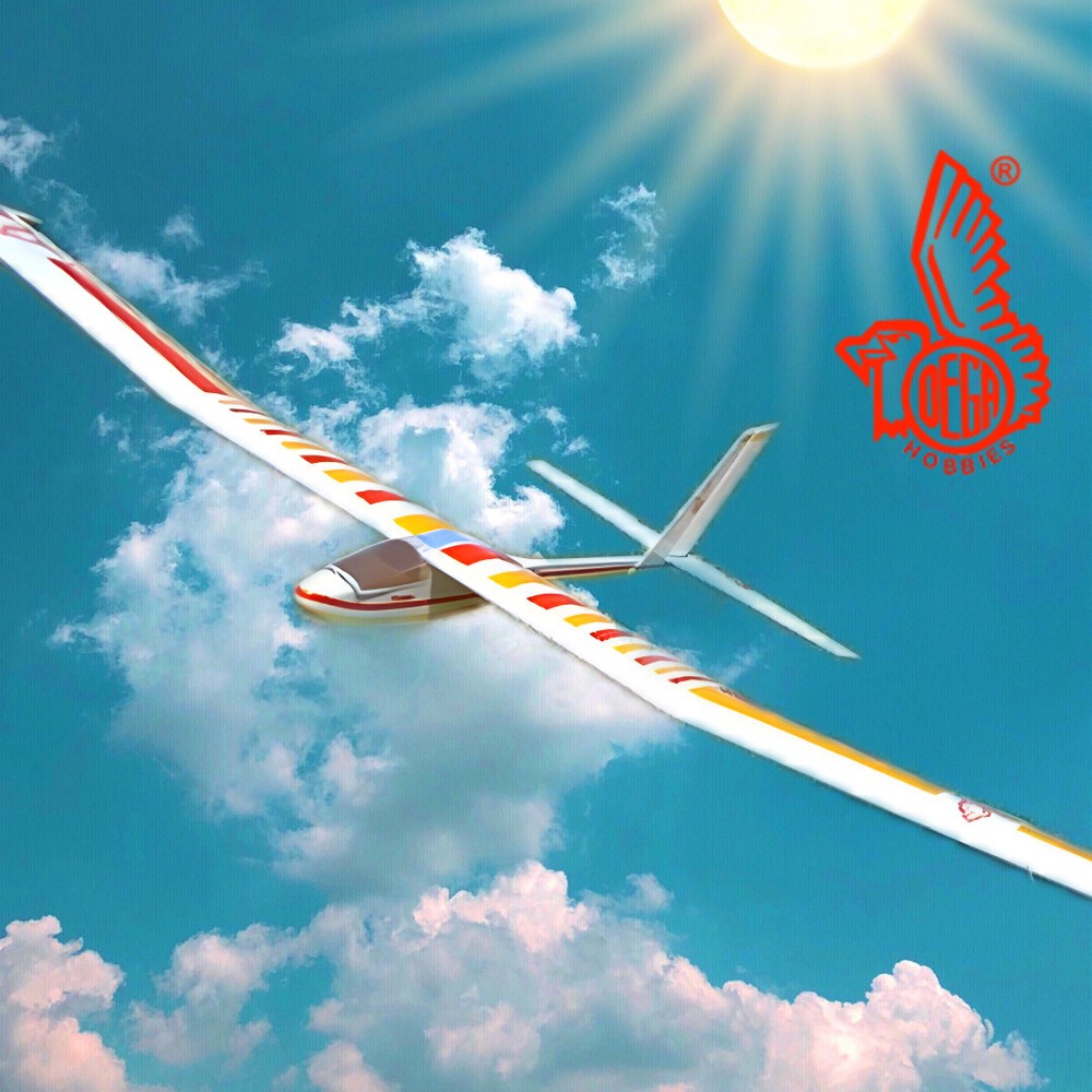 Glider model airplane 2x2 VERSION LIGHT FROM DEGA HOBBIES